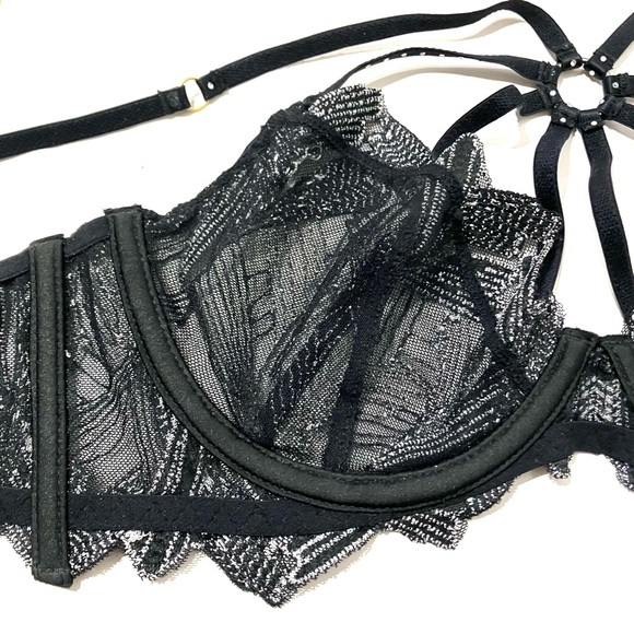 Agent Provocateur Christalina Black Lace Bra - Picture 8 of 12